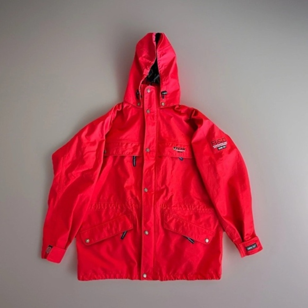 Vtg Peak Performance R&D Gore-Tex Shell Jacket Removable Fleece Vest Liner Large